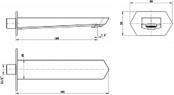 Lemark Излив для ванны Prizma LM3981C – фотография-2